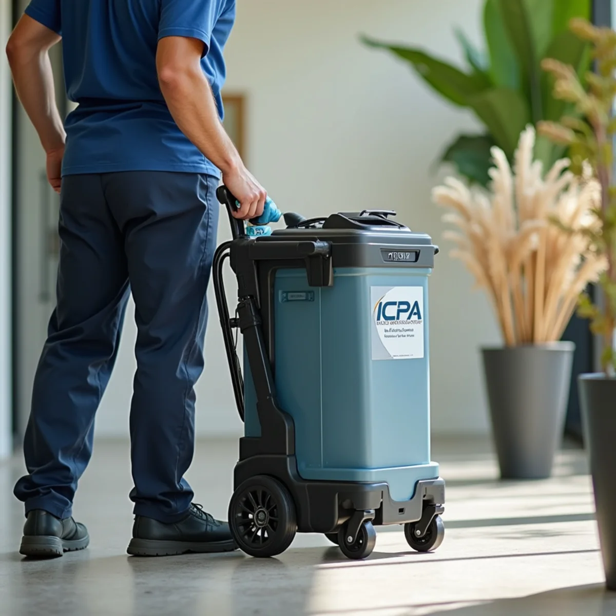 Portable HEPA filtration unit with thick activated carbon pre-filter capturing soot