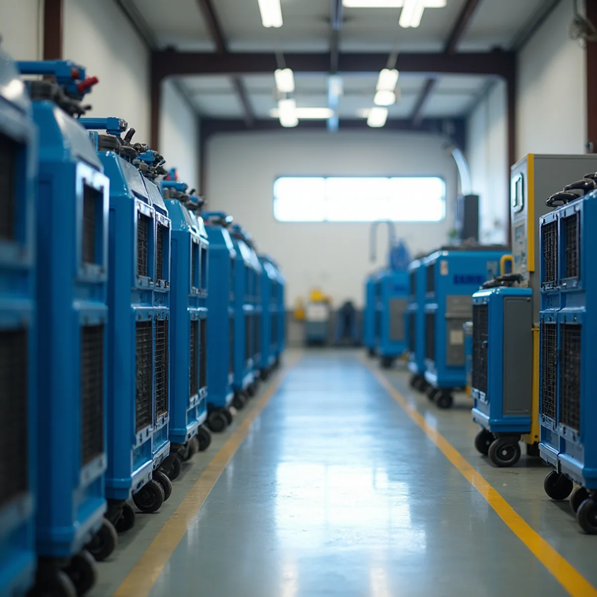 Ultra Mold & Water Pros industrial restoration equipment staging in Naples FL